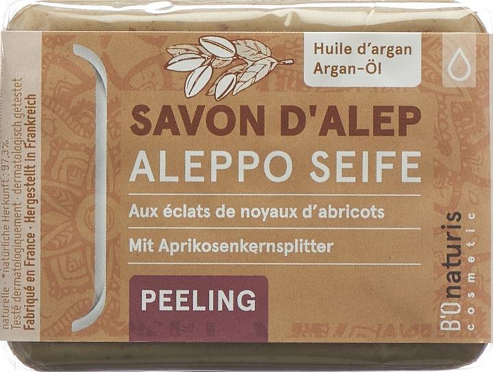 Produktbild B'Onaturis ALEPPO Seife Lorbeer-Öl Peeling mit Arganöl (Hartseife)