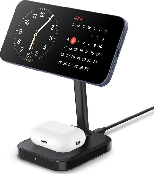 Actual product image Spigen ArcField PF2100 Stand with MagSafe Charger - Black (20 W)