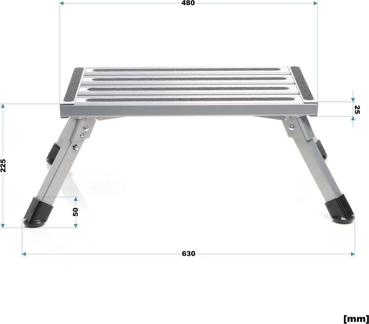 Actual product image Wiltec Stepladder (Stile, 63 cm)