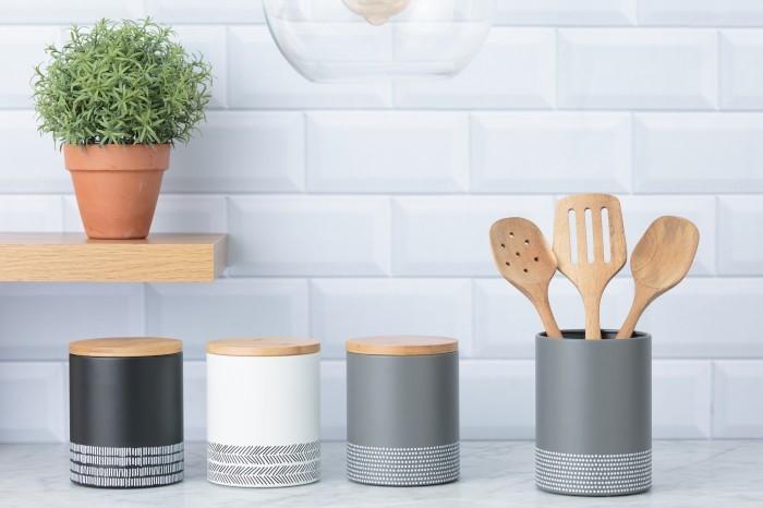 Immagine prodotto Typhoon Vasetto per erbe semplice, grigio, 11 cm