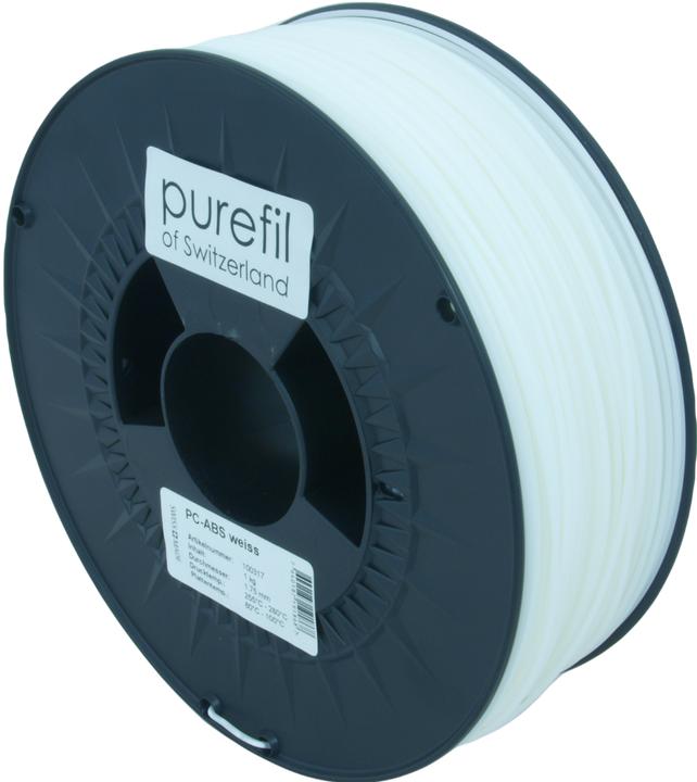 Image du produit Purefil Filament (ABS, 1.75 mm, 1000 g, Blanc)