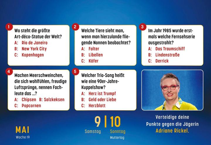 Produktbild Gefragt Gejagt - Tagesabreisskalender 2026