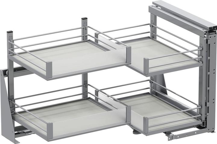 Vauth-Sagel VS COR Fold Eckschrankauszug-Set Artline KB 900 mm rechts silber (1 Stk.)