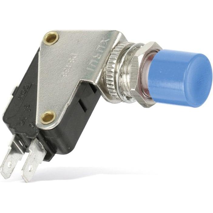 Eneroid Einbau-Drucktaster DS438, 7,5 A/250 V, blau, Taster + Schalter, Blau