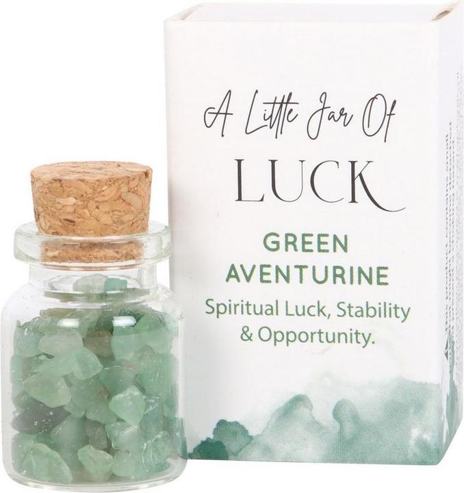 Actual product image Something Different Jar Of Luck Aventurine Decorative Crystal