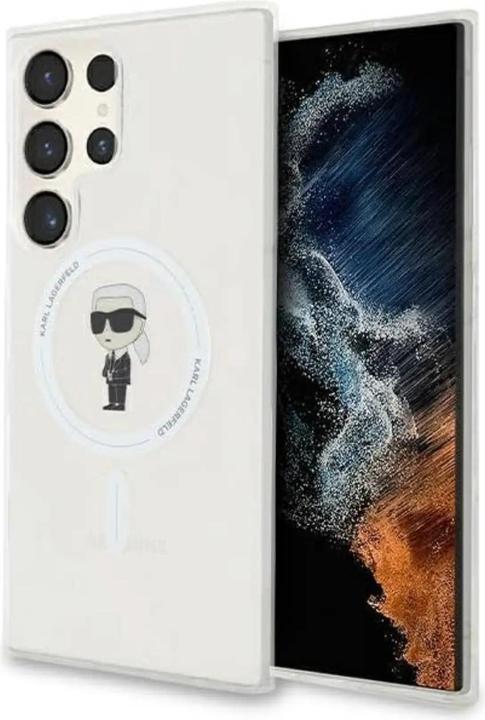 Produktbild Karl Lagerfeld KLHMLHFCKNOT S928 transparent hardcase IML Ikonik MagSafe (Samsung Galaxy S24 Ultra)
