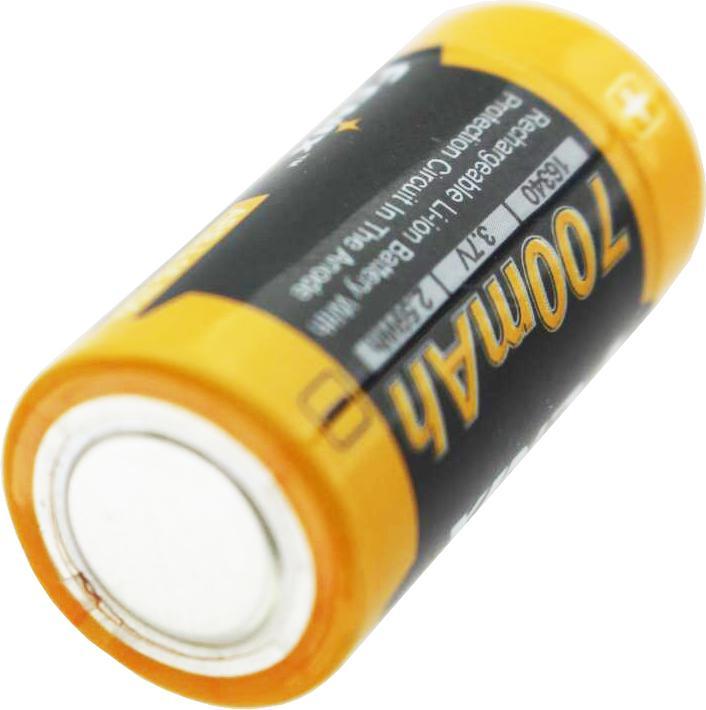 Actual product image Fenix Battery CR123 A 2 pieces and quick charger (2 pcs., CR123A, 760 mAh, Rechargeable battery)