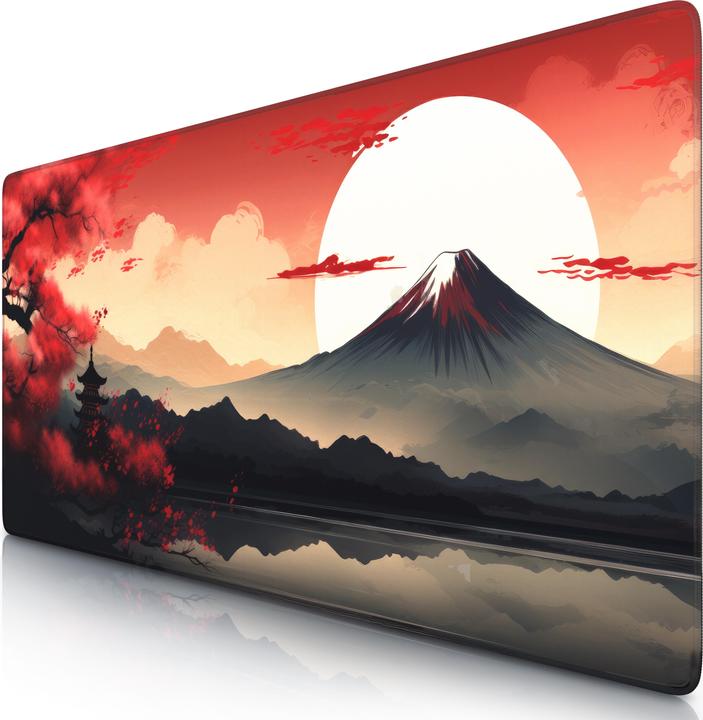 Titanwolf Gaming Mauspad, 900 x 400mm XXL Speed Gaming Mausmatte, Mousepad Extragrosse Fläche, Japan Sunset 2 (XXL)