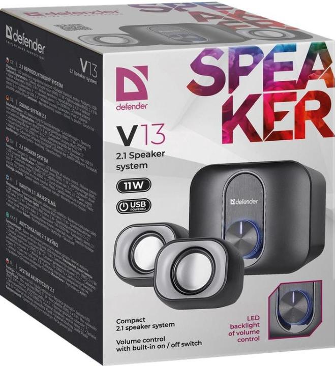 Produktbild Defender Głośniki komputerowe V13 2.1 11W USB podświetlenie LED