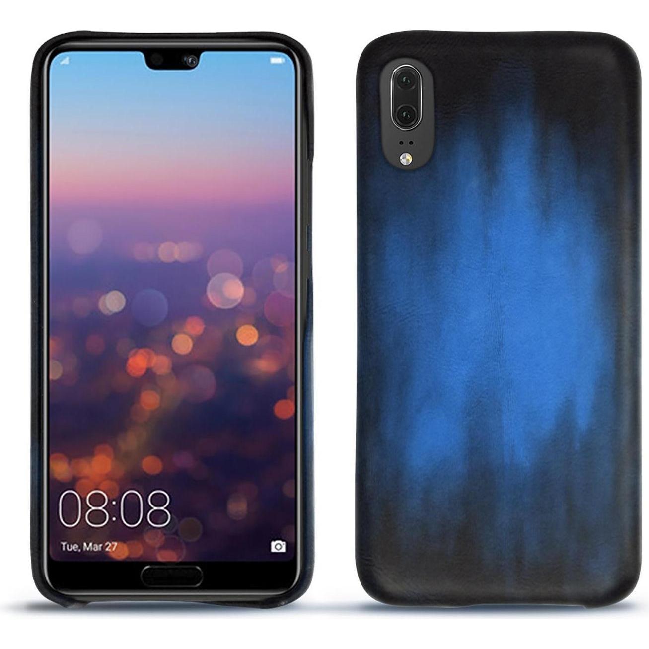 Thumbnail - Noreve Lederschutzhülle (Huawei P20), Smartphone Hülle, Blau