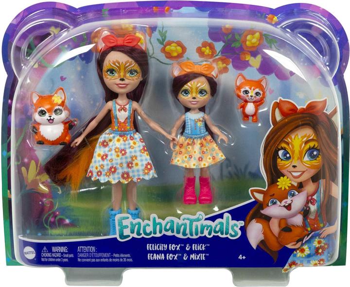 Actual product image Enchantimals Puppe + Little Sister Sort.