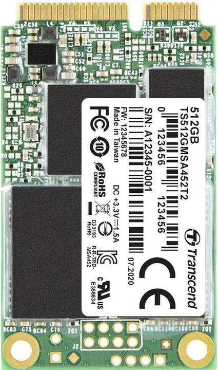 Produktbild Transcend MSA452T2 - 512 GB SSD - intern - mSATA (512 GB, mSATA)