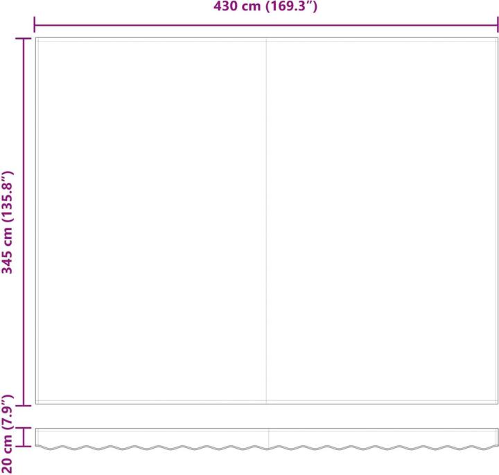 Actual product image vidaXL Outer shade (3.50 m)