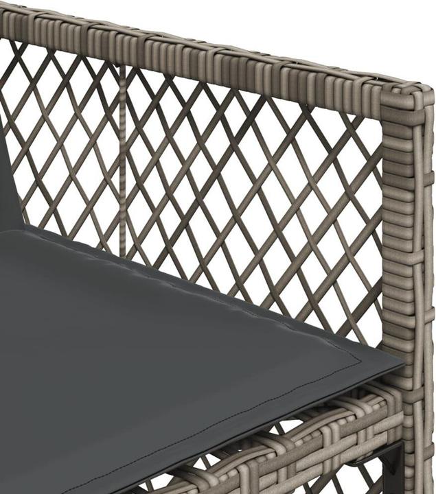 Immagine prodotto vidaXL Mobili da giardino set da pranzo set da giardino gruppo di sedute 13 pezzi in poly rattan grigio (330 cm)