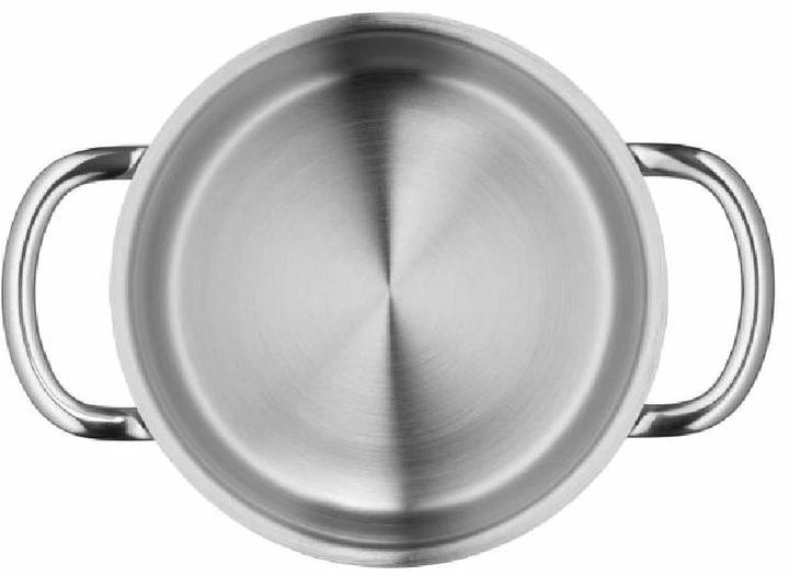 Produktbild WMF Kochtopf Bratentopf Induktion 16cm klein Metalldeckel 1,5l Mini Edelstahl (16 cm, Bräter + Schmortopf, Kochtopf, Edelstahl)