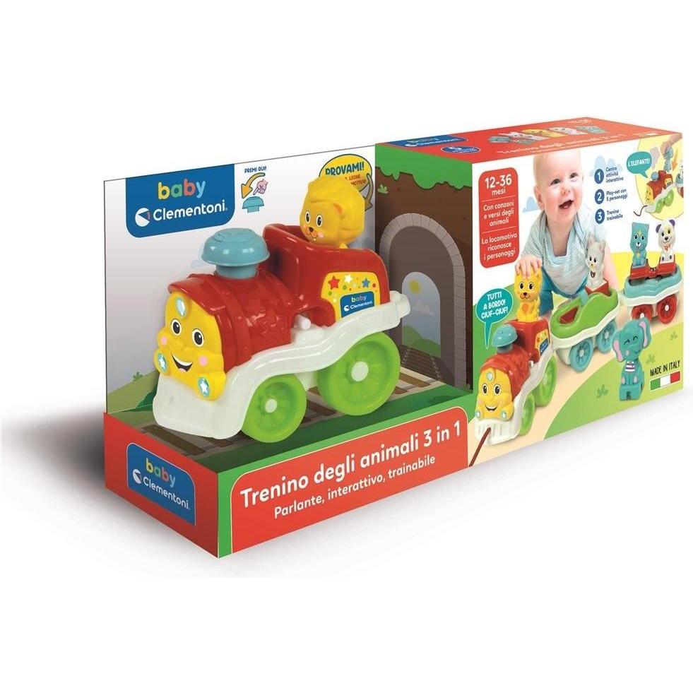 Clementoni Multicolore Treno Interattivo Con Animali