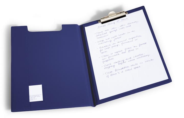 Actual product image Durable Clipboard folder standard, DIN A4, dark blue (A4, 1x)