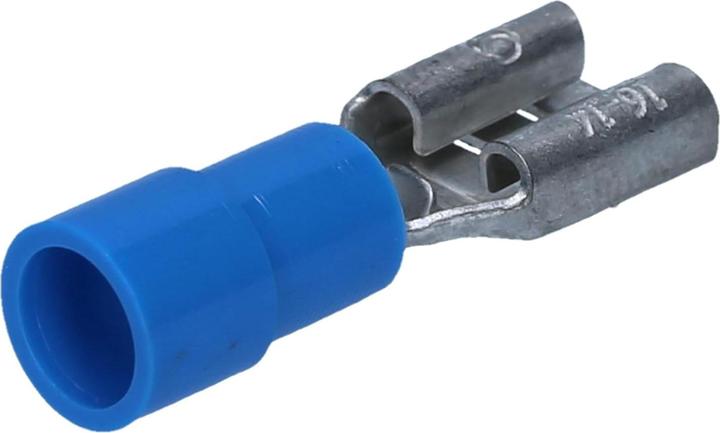 Immagine prodotto Kalitec 10 FHB638 terminale a lama blu 6,3x0,8 I connettore per cavo 1,5-2,5mm² I parzialmente isolato I Me