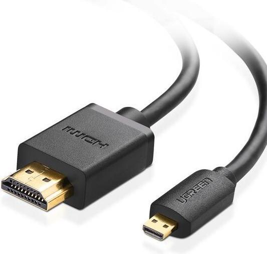 Actual product image Ugreen HD127 Micro HDMI - HDMI Cable 4K 3D 3m (black) (3 m, HDMI, 2.0)