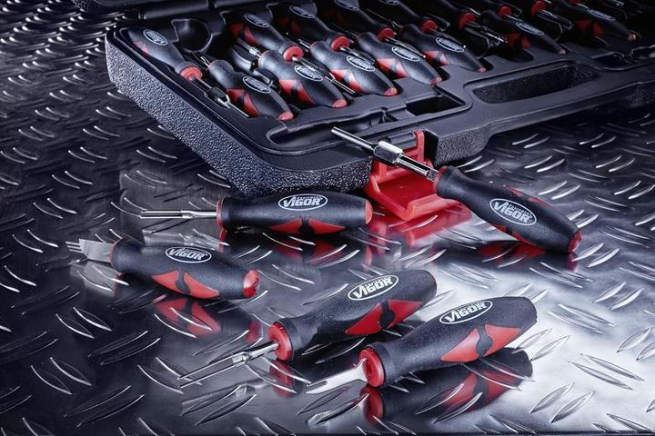 Produktbild Vigor Kabelentriegelungs-Werkzeug Satz ∙ V4451 ∙ Anzahl Werkzeuge: 23