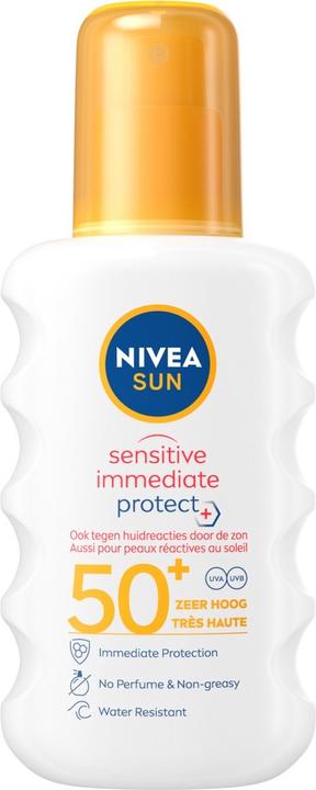 Produktbild NIVEA Sun Sensitive Immediate Protect Sun Spray SPF50 200ml (Sonnenspray, SPF 50, 200 ml)