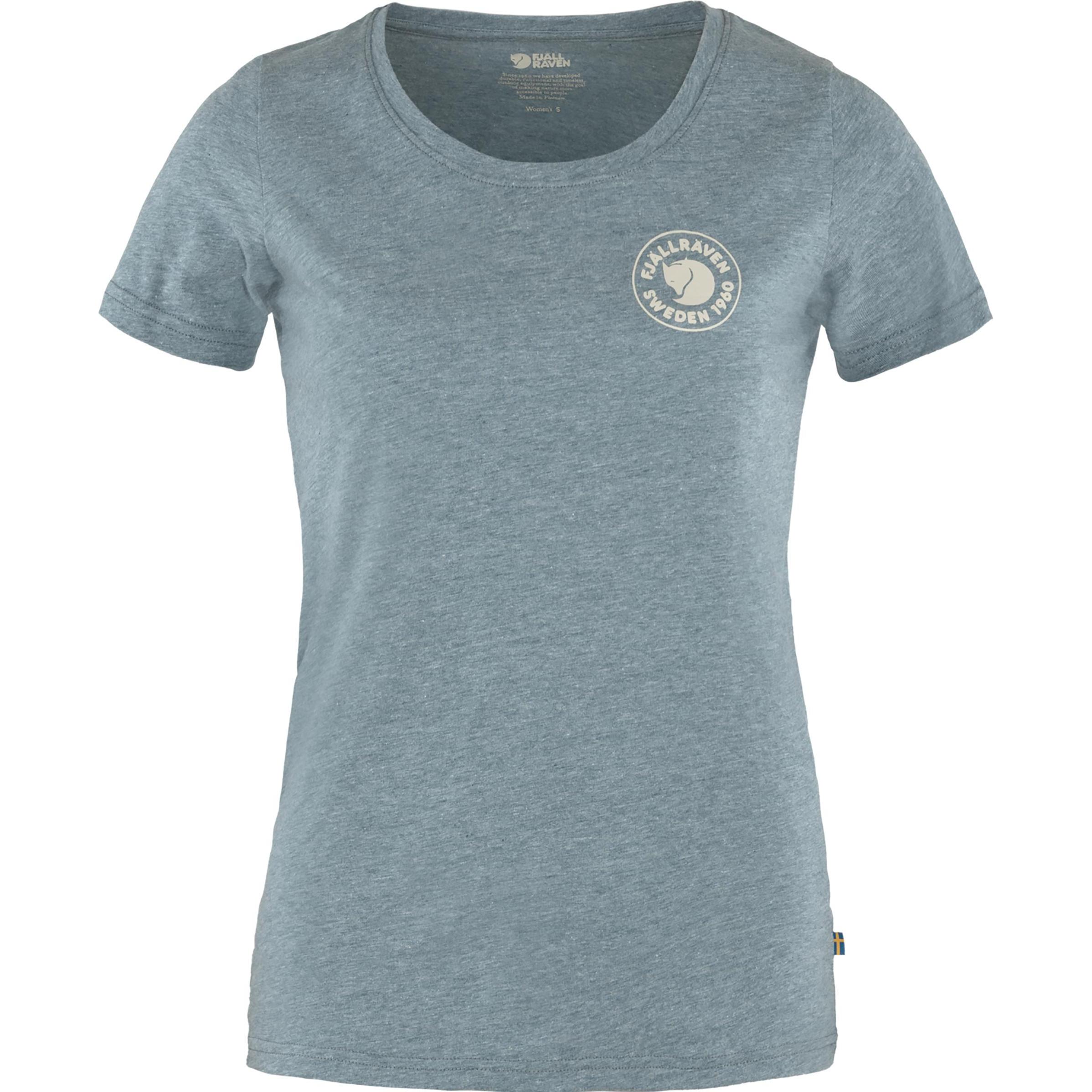 Fjällräven, Damen, Hemd, 1960 Logo Damen T-Shirt, Blau, (XS)