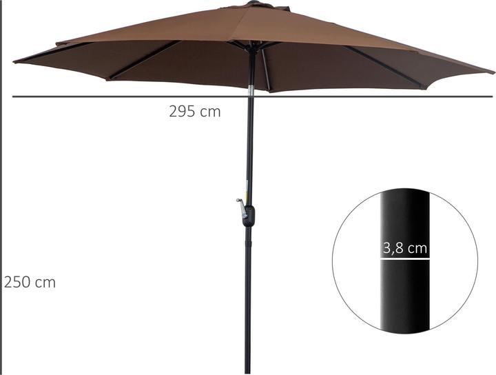 Produktbild Outsunny Knickschirm (3 m)