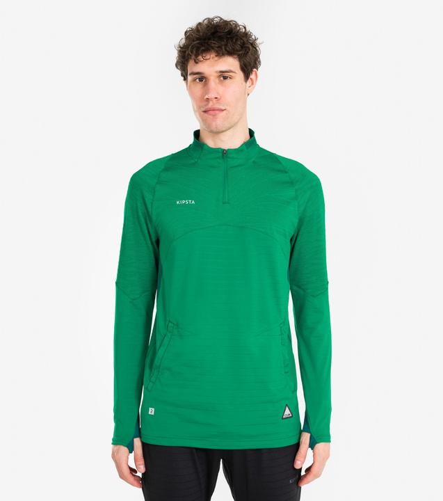 Immagine prodotto Kipsta Calcio da donna/uomo con 1/2 zip - verde CLR (L)