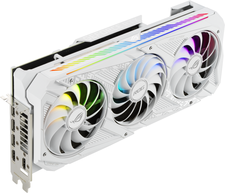 Actual product image ASUS GeForce ROG STRIX RTX 3080 O10G WHITE (10 GB)
