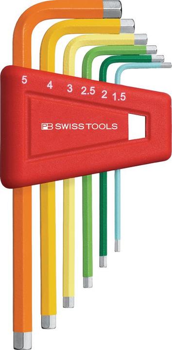 PB Swiss Tools Innensechskantschlüsselsatz PB210H-5 RB
