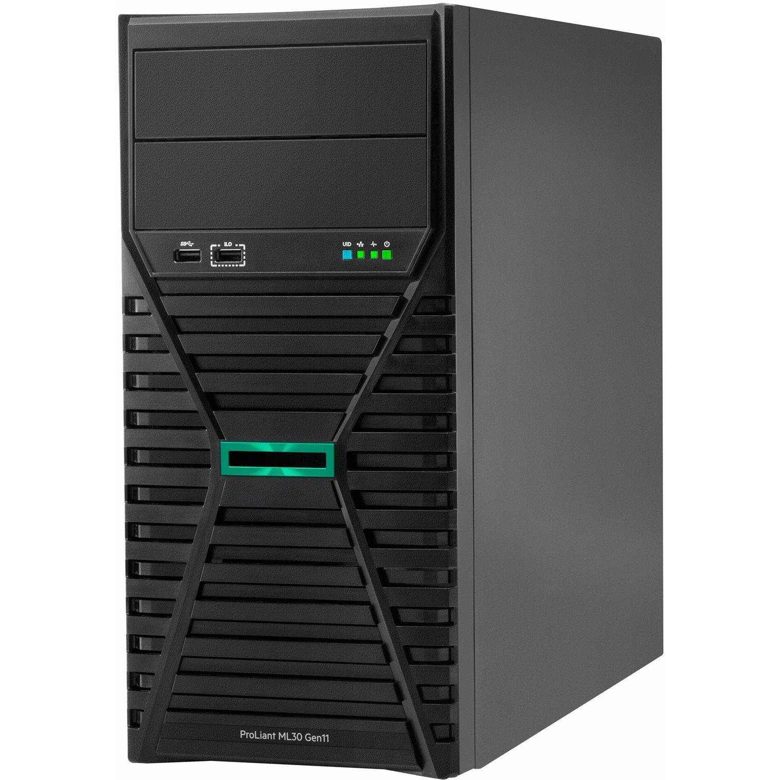 Thumbnail - HPE ProLiant ML30 Gen11 Intel Xeon E-2434 3.4GHz 4c 1P 32GB-U 4LFF 2x960GB SSD 800W RPS EU Server (Intel Xeon E-2434, 32...