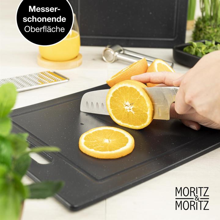 Image du produit Moritz & Moritz 4x planche en plastique aspect granit noir grande