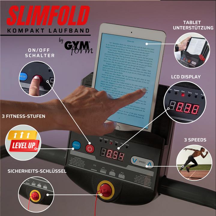 Actual product image Gymform Slim Fold Treadmill