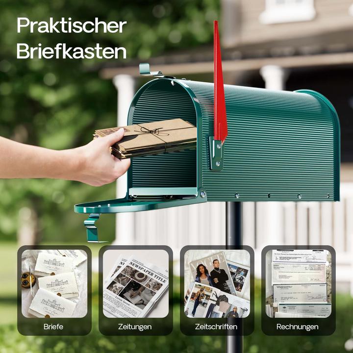 Actual product image Wiltec US Mailbox American Design Letterbox Postbox Letter Mail Post Box