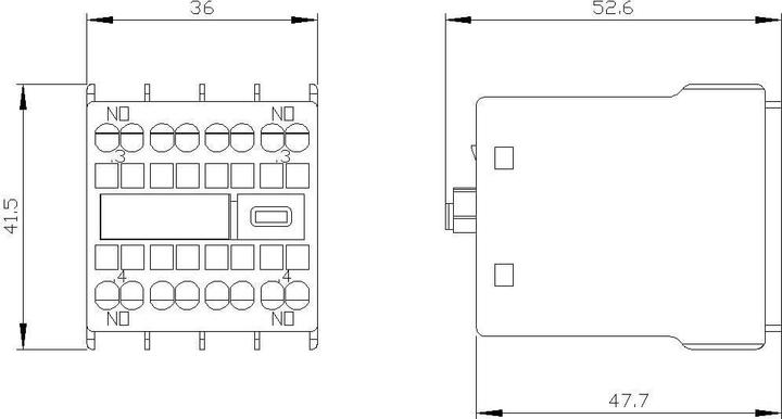 Actual product image Siemens Auxiliary switch block 3RH2911-2NF20 1 pc.