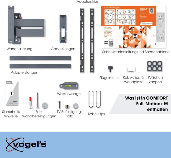 Immagine prodotto Vogels TVM 3445 (Muro, 65", 25 kg)