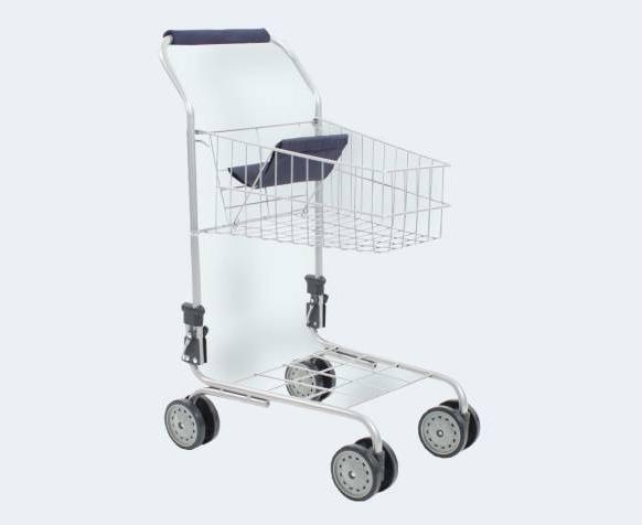Actual product image Bayer Chic 2000 760 50 Metal shopping trolley with integrated doll's seat, great addition to the chewing
