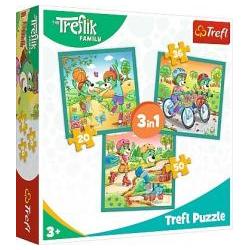 Trefl Puzzle 3in1 Poznaniki (106 Teile)