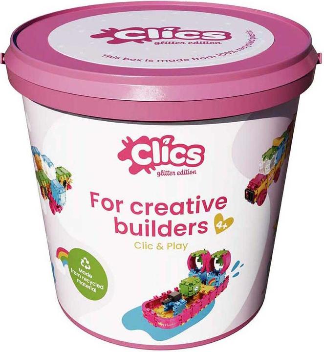 Actual product image Clics Building Blocks - Glitter Building Set 8in1