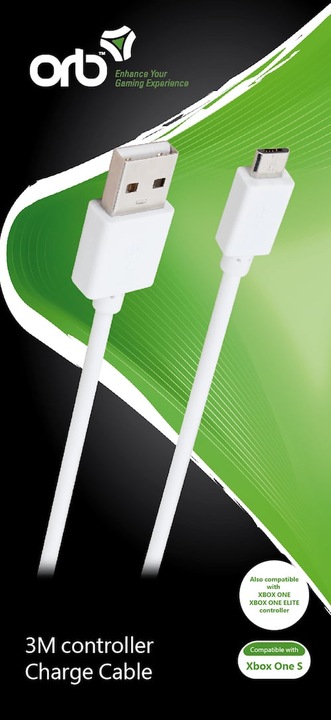 Actual product image ORB controller charge cable (3m cable) - for Xbox One S (Xbox One S)