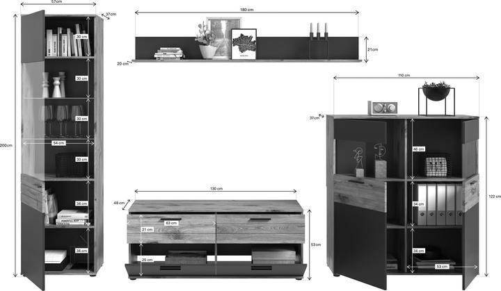 Produktbild Xonox Home Mason (327 x 47 x 200 cm)