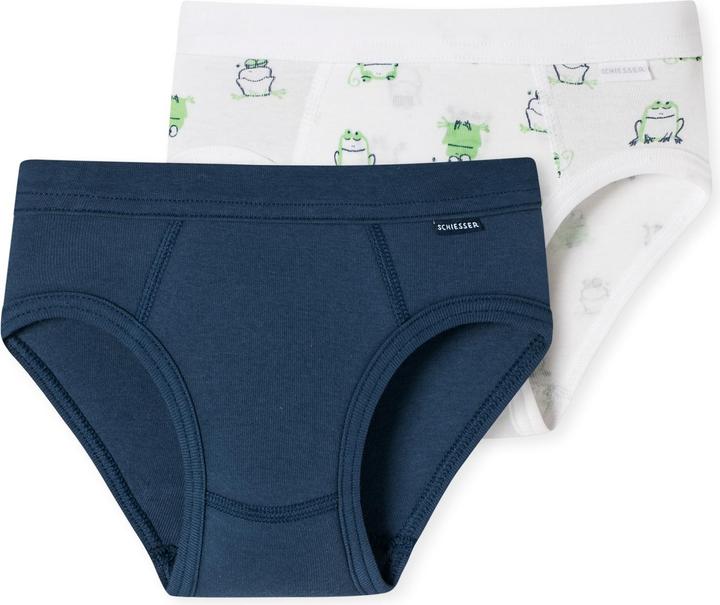 Schiesser 2er Pack Feinripp Organic Cotton Slip / Unterhose