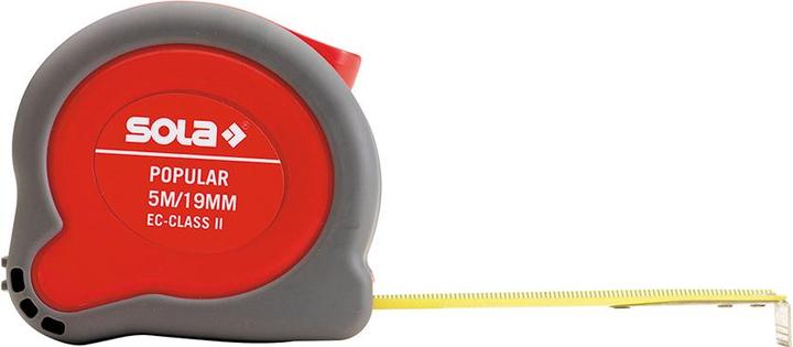 Actual product image Sola Popular rolling tape measure with EC test mark (accuracy 2) Roll metre 5m (5 m)