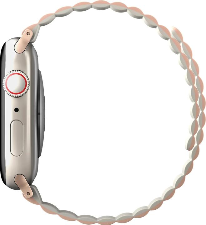 Produktbild Uniq pasek Revix Apple Watch Series 1/2/3/4/5/6/7/8/SE/SE2 38/40/41mm. Reversible Magnetic różowy-be (41 mm, 38 mm, 40 mm, Silikon, Edelstahl)