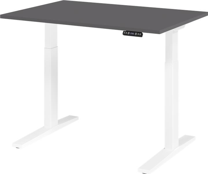 Image du produit Hammerbacher Bureau assis/debout el.120x80cm Graphite/We (120 x 80 cm)