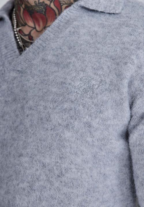 Actual product image Siksilk Pullover Knitted Polo Sweater (M)