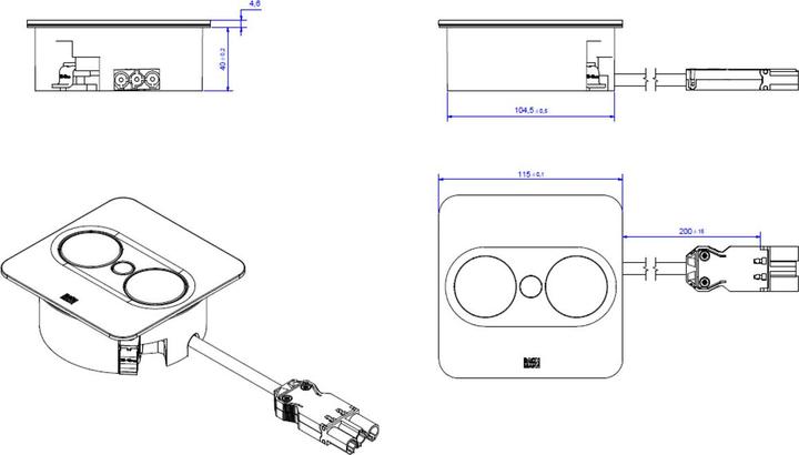 Produktbild Bachmann Multiple socket outlets