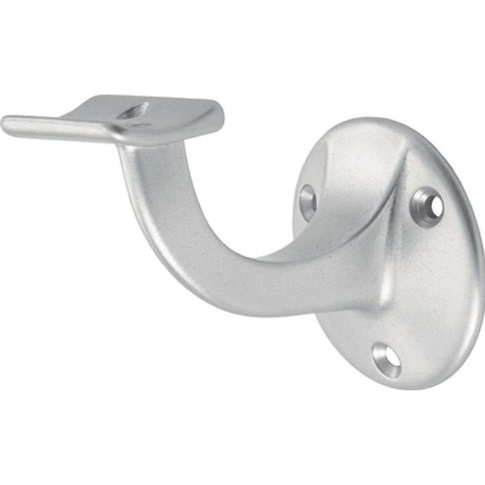 Hermeta, Türbeschlag + Scharnier, Handlaufträger 3500 Aluminium silberfarbig eloxiert Durchmesser Wandplatte 56 mm gewöl...