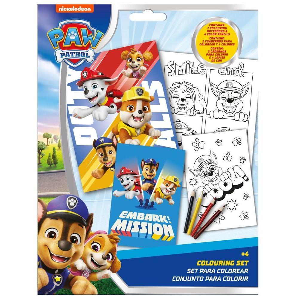 Kids Licensing Paw Patrol Colouring set
