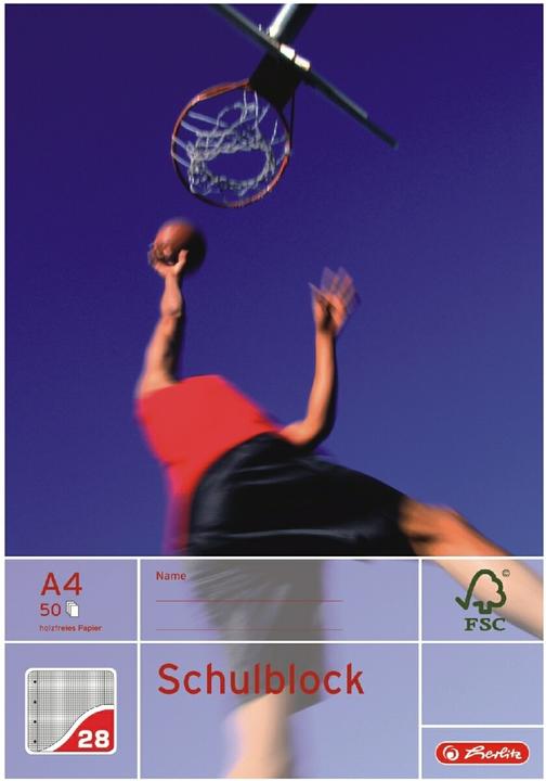 Actual product image Herlitz School pad X-Book, DIN A4, ruling 28 (A4, Checked, Hardcover)